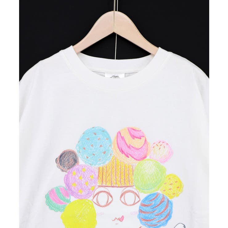 【イラスト募集】頭の中はアイスクリームでいっぱい柄Tシャツ | ScoLar | 詳細画像4 