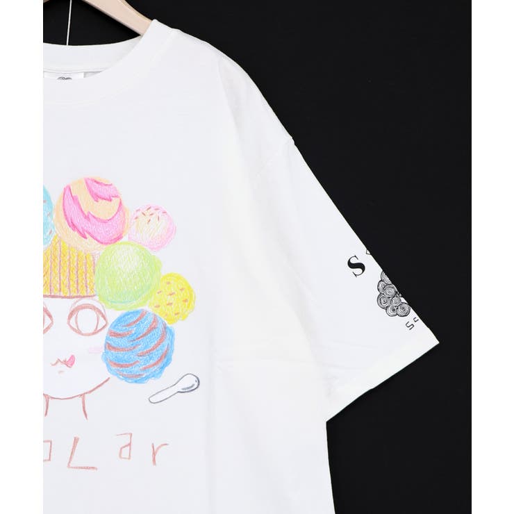 【イラスト募集】頭の中はアイスクリームでいっぱい柄Tシャツ | ScoLar | 詳細画像5 