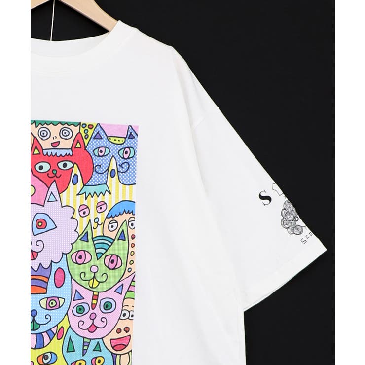【イラスト募集】色いろなネコいっぱい柄Tシャツ | ScoLar | 詳細画像5 