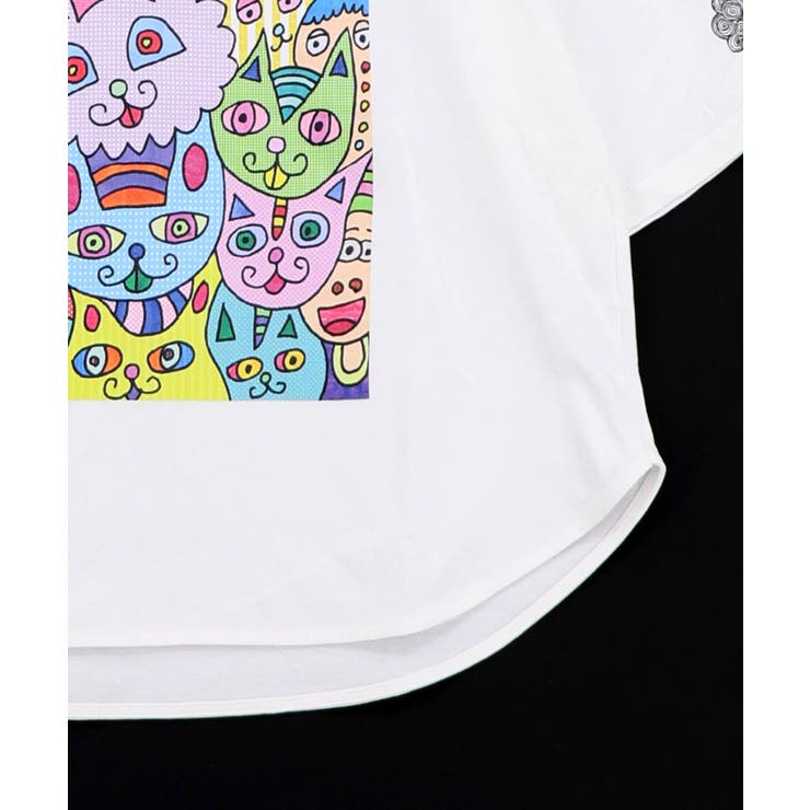 【イラスト募集】色いろなネコいっぱい柄Tシャツ | ScoLar | 詳細画像7 