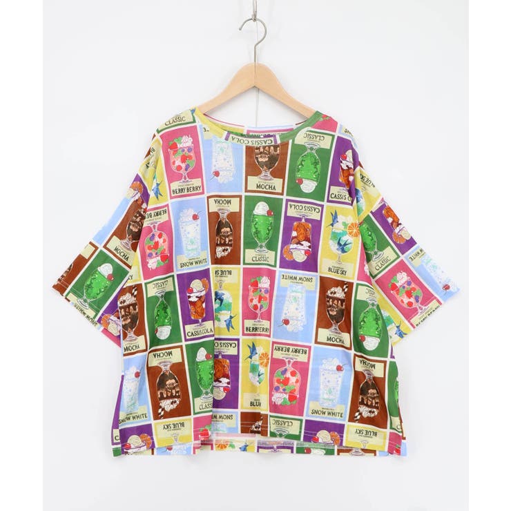 グリーン | 3柄展開 シアー天竺Tシャツ | ScoLar