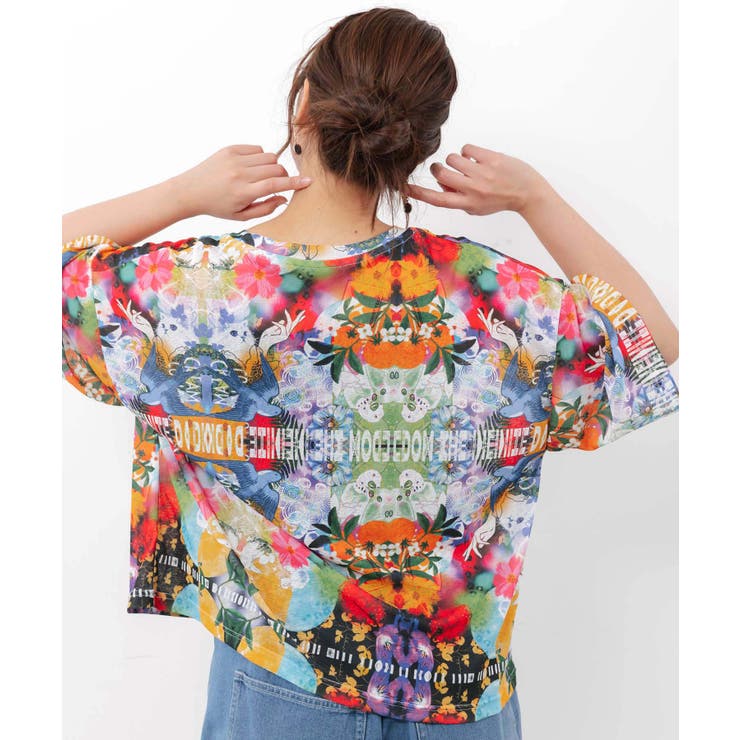 3柄展開 シアー天竺Tシャツ | ScoLar | 詳細画像6 
