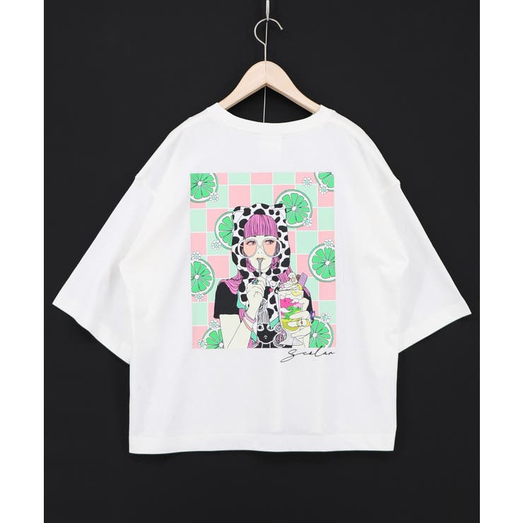 スカラーレモンガール柄 接触冷感Tシャツ | ScoLar | 詳細画像5 