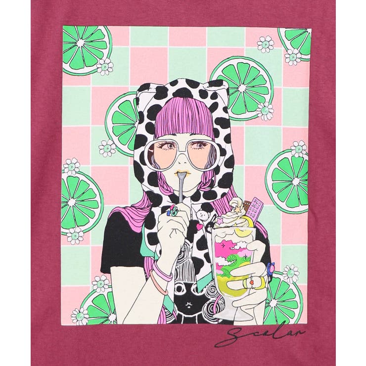 スカラーレモンガール柄 接触冷感Tシャツ | ScoLar | 詳細画像10 