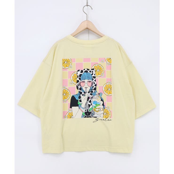 スカラーレモンガール柄 接触冷感Tシャツ | ScoLar | 詳細画像12 