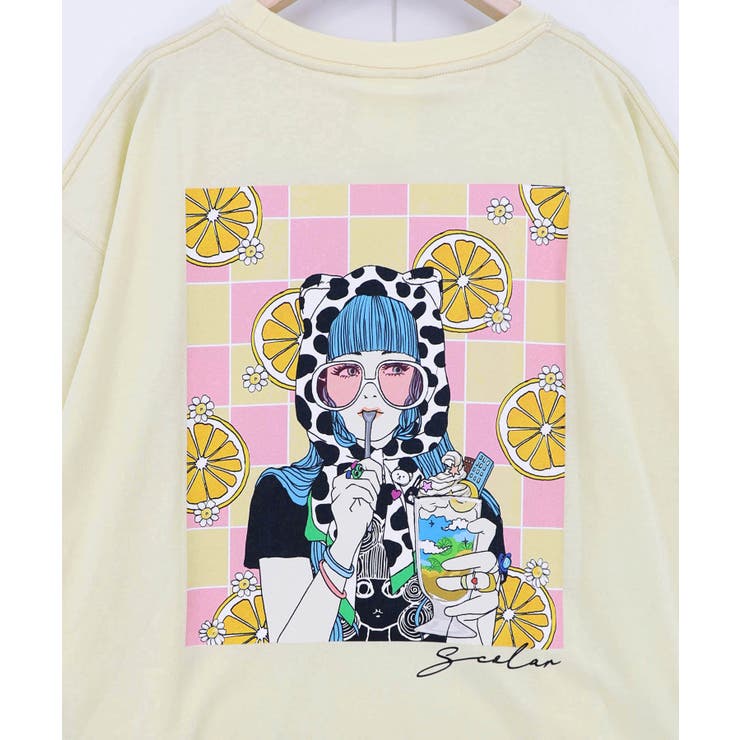 スカラーレモンガール柄 接触冷感Tシャツ | ScoLar | 詳細画像16 