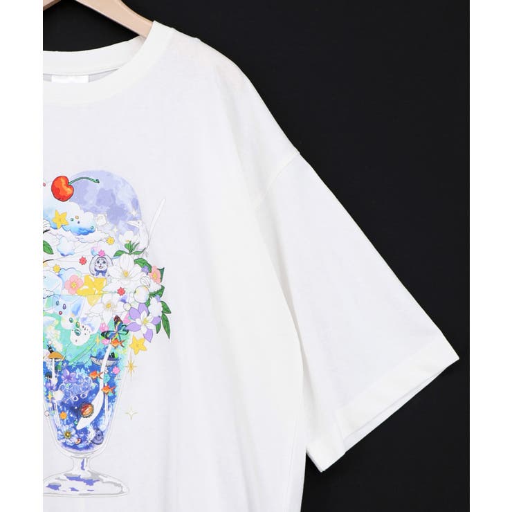 スカラー特製お月見パフェ柄 接触冷感Tシャツ | ScoLar | 詳細画像12 