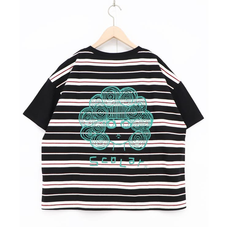 ボーダー切替 スカラーちゃんバックプリントTシャツ | ScoLar | 詳細画像13 