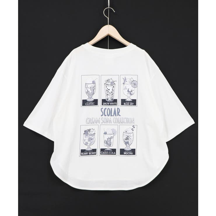スカラークリームソーダコレクション柄Tシャツ | ScoLar | 詳細画像10 