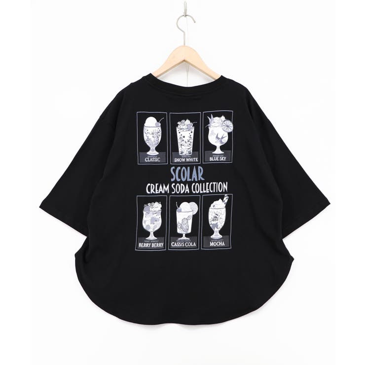 スカラークリームソーダコレクション柄Tシャツ | ScoLar | 詳細画像12 