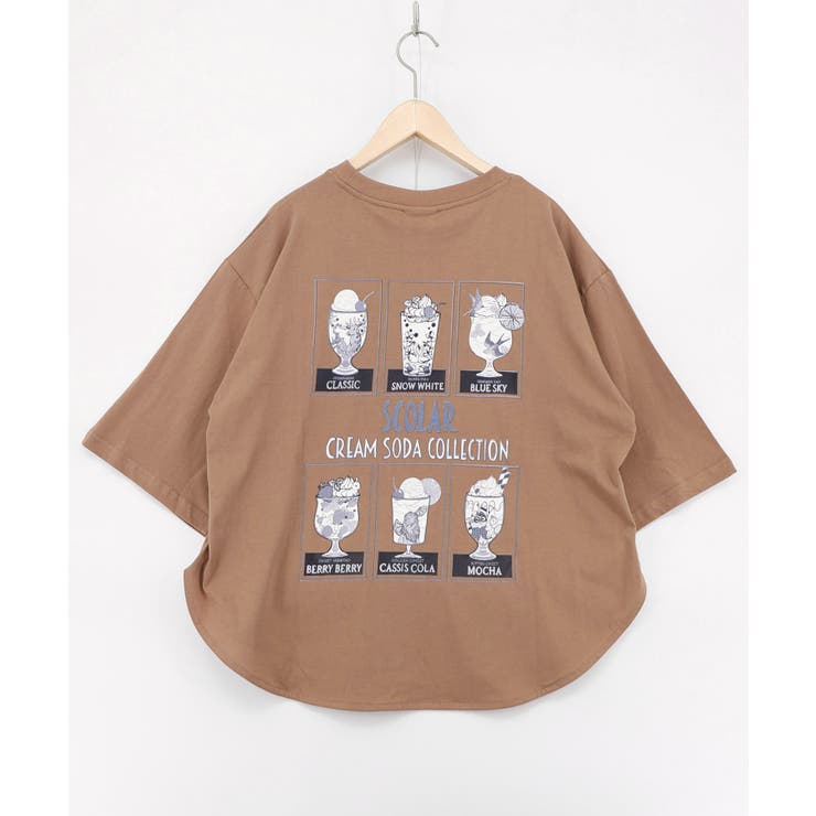 スカラークリームソーダコレクション柄Tシャツ | ScoLar | 詳細画像14 