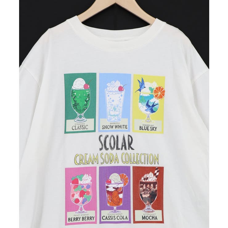 スカラークリームソーダコレクション柄Tシャツ | ScoLar | 詳細画像16 