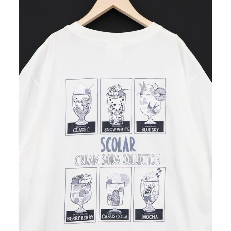 スカラークリームソーダコレクション柄Tシャツ | ScoLar | 詳細画像19 