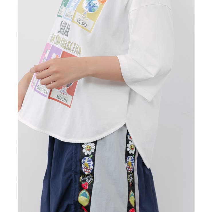 スカラークリームソーダコレクション柄Tシャツ | ScoLar | 詳細画像7 