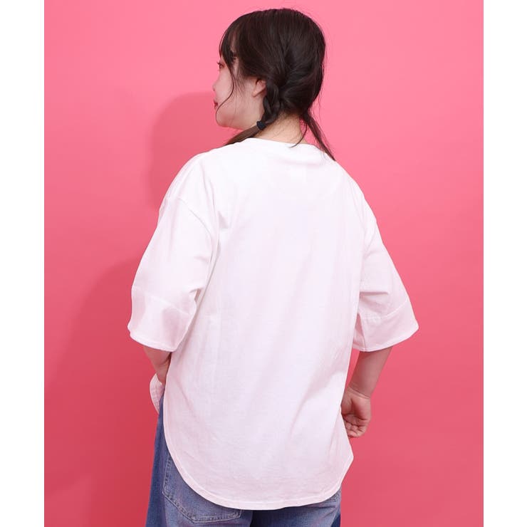 ロゴ＆ネコ 刺繍Tシャツ | ScoLar | 詳細画像4 
