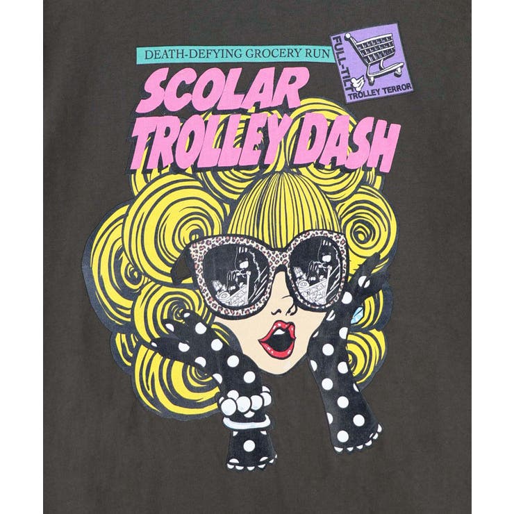 びっくりガール柄 四コマ風Tシャツ | ScoLar | 詳細画像14 
