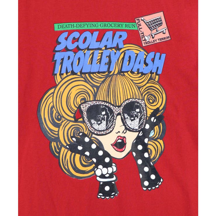 びっくりガール柄 四コマ風Tシャツ | ScoLar | 詳細画像16 