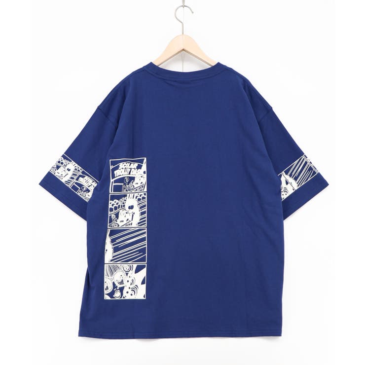 びっくりガール柄 四コマ風Tシャツ | ScoLar | 詳細画像17 