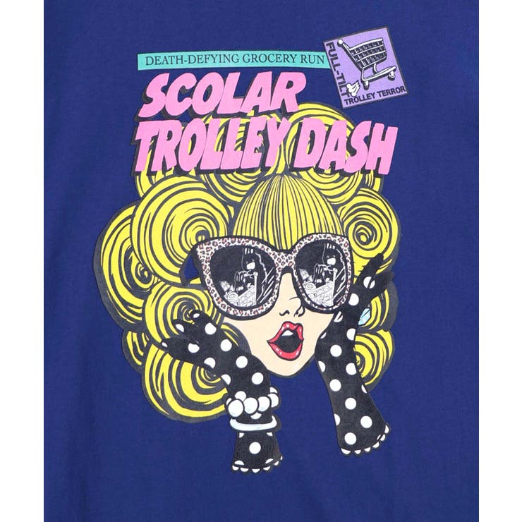 びっくりガール柄 四コマ風Tシャツ | ScoLar | 詳細画像18 