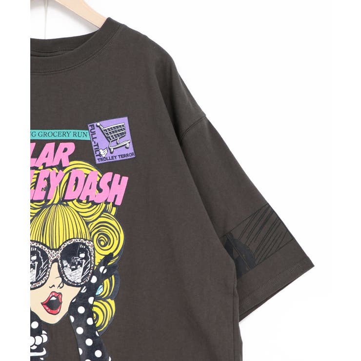 びっくりガール柄 四コマ風Tシャツ | ScoLar | 詳細画像20 