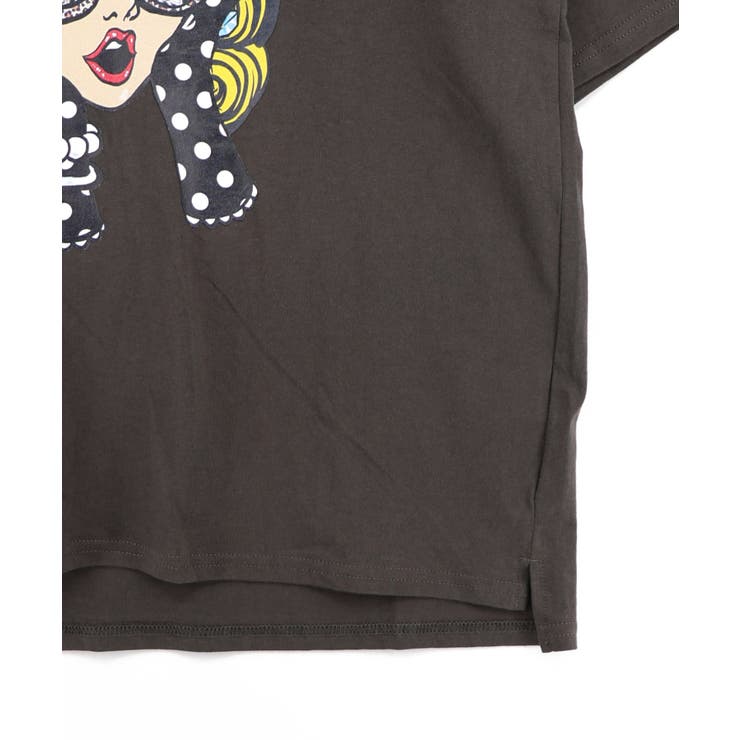 びっくりガール柄 四コマ風Tシャツ | ScoLar | 詳細画像21 