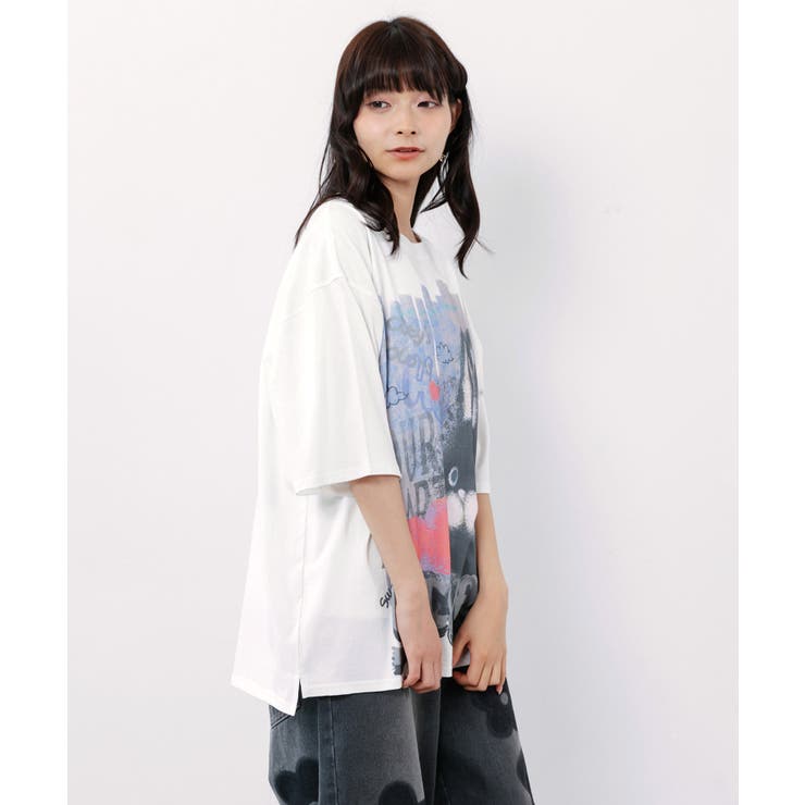 もこもこラビル柄Tシャツ | ScoLar | 詳細画像3 