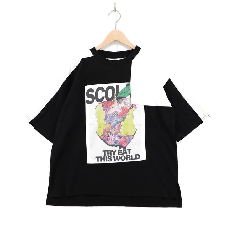 ブラック | 世界を味わう配色Tシャツ | ScoLar