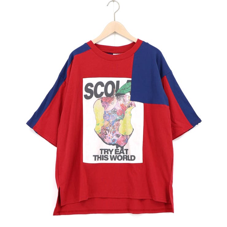 レッド | 世界を味わう配色Tシャツ | ScoLar