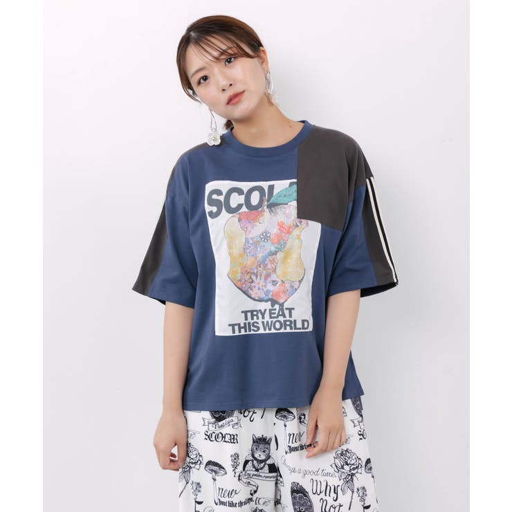 世界を味わう配色Tシャツ | ScoLar | 詳細画像2 