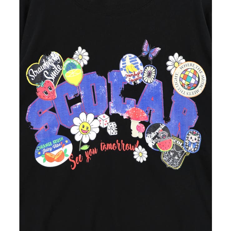 フリル袖付き ポップロゴTシャツ | ScoLar | 詳細画像10 
