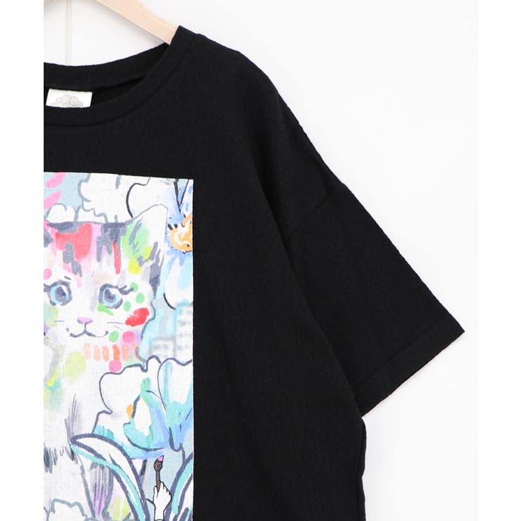 画家スカラーちゃん ネコ柄Tシャツ | ScoLar | 詳細画像11 