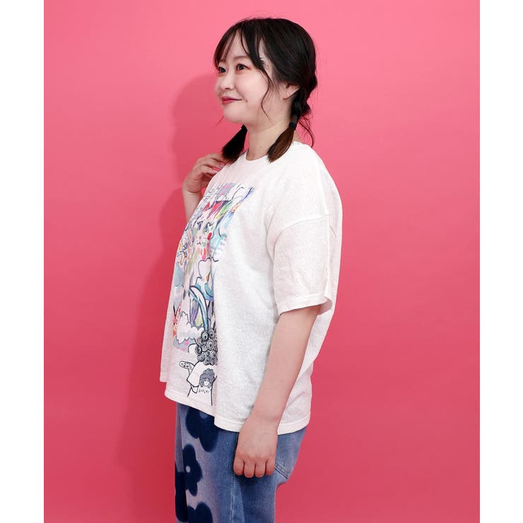 画家スカラーちゃん ネコ柄Tシャツ | ScoLar | 詳細画像3 