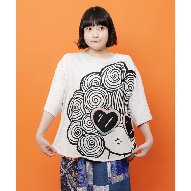 サングラススカラーちゃん UVプリントTシャツ | ScoLar | 詳細画像1 