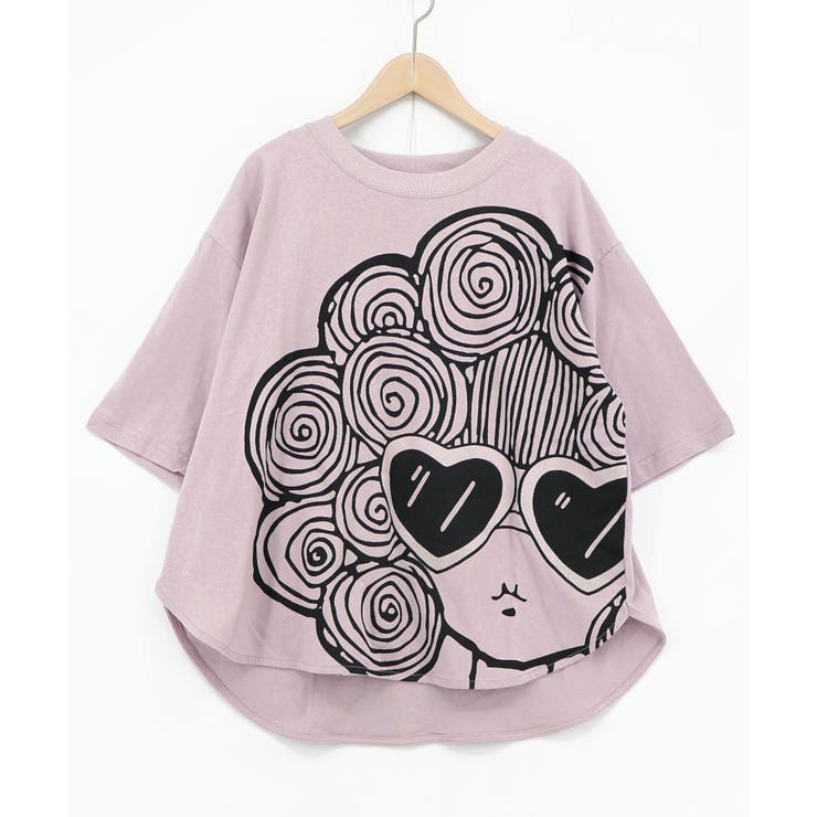 パープル | サングラススカラーちゃん UVプリントTシャツ | ScoLar
