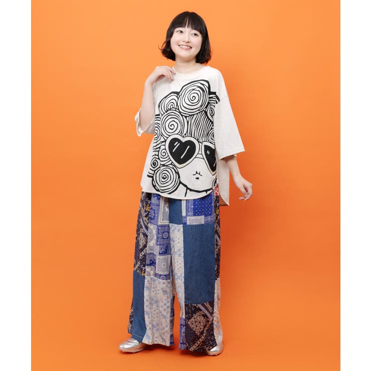 サングラススカラーちゃん UVプリントTシャツ | ScoLar | 詳細画像3 