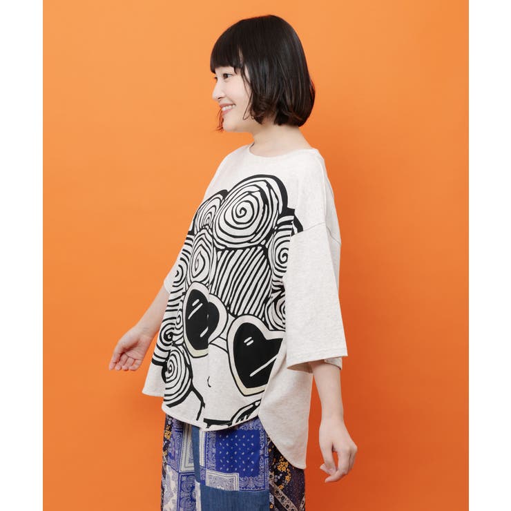 サングラススカラーちゃん UVプリントTシャツ | ScoLar | 詳細画像4 