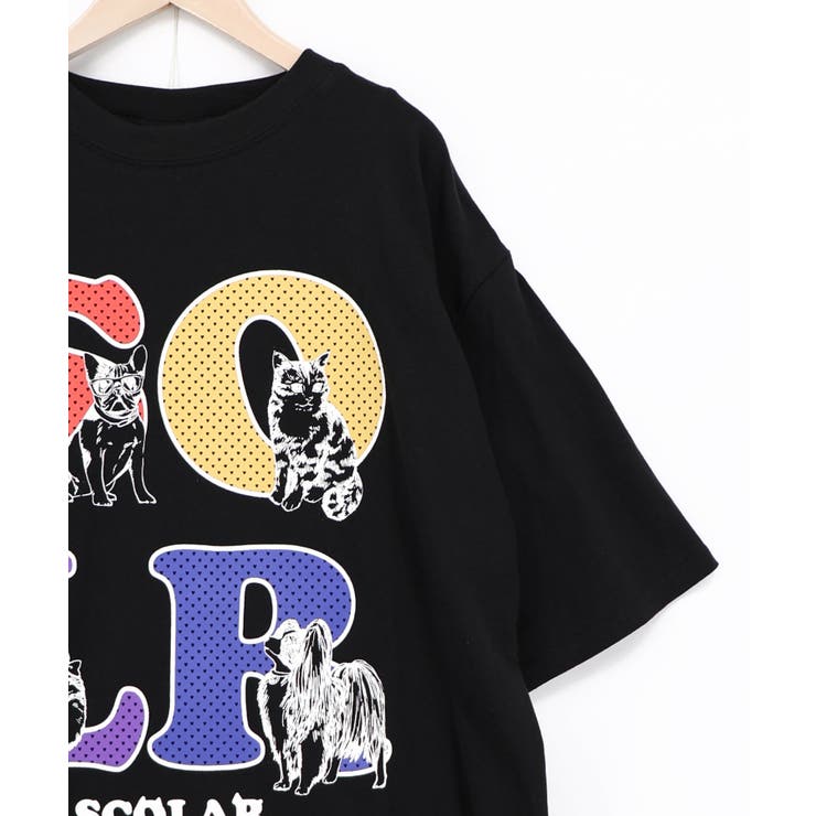 ドットスカラー わんにゃん柄Tシャツ | ScoLar | 詳細画像13 