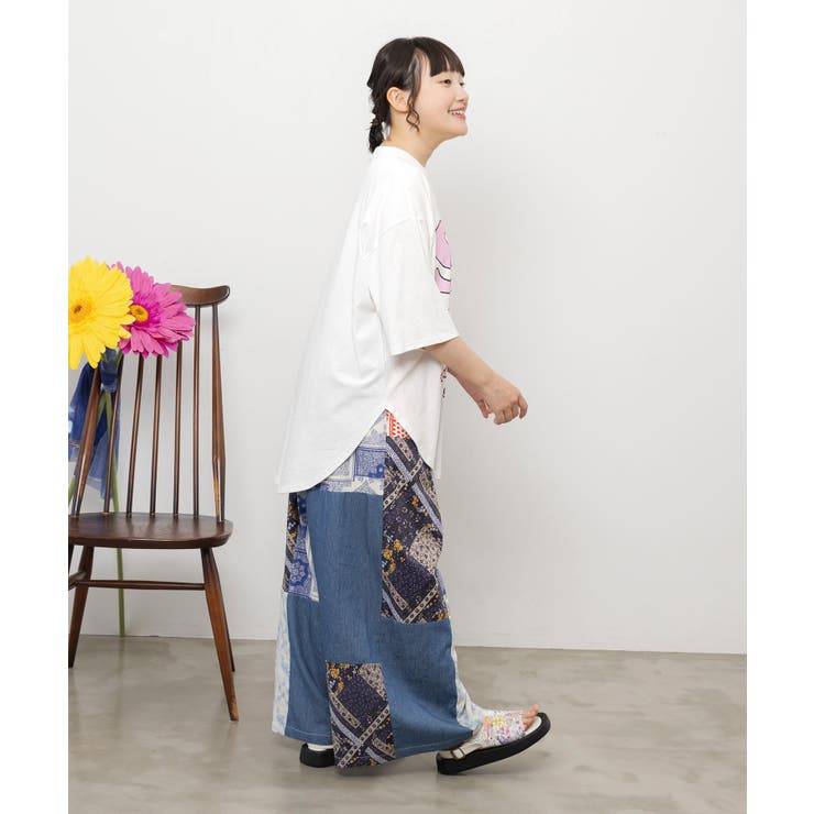 ドットスカラー わんにゃん柄Tシャツ | ScoLar | 詳細画像5 