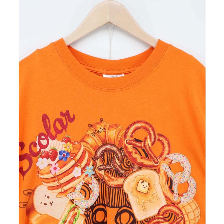スカラーちゃんベーカリー柄Tシャツ | ScoLar | 詳細画像11 