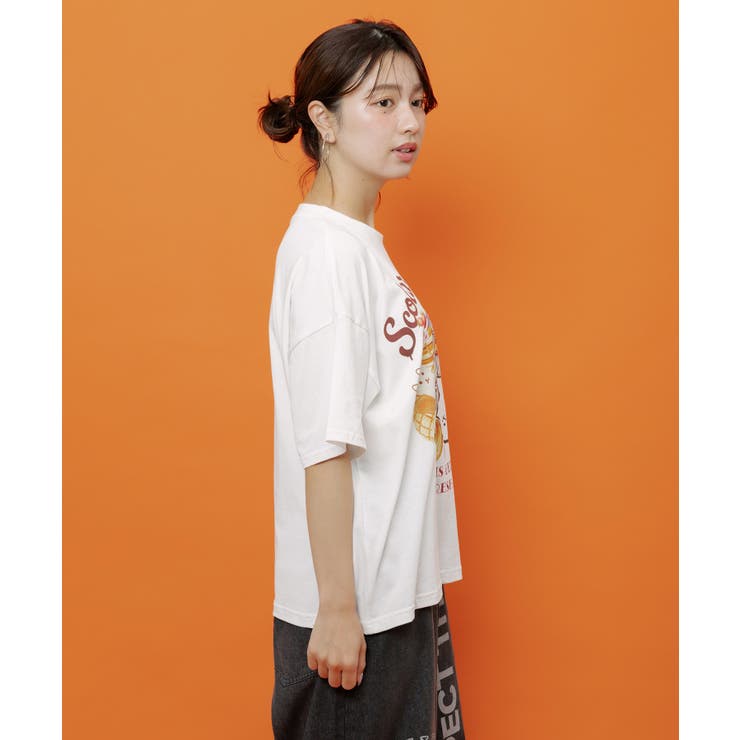 スカラーちゃんベーカリー柄Tシャツ | ScoLar | 詳細画像4 
