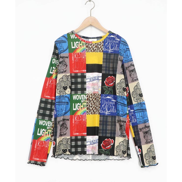 ブラック | 3柄展開 接触冷感ロングスリーブTシャツ | ScoLar