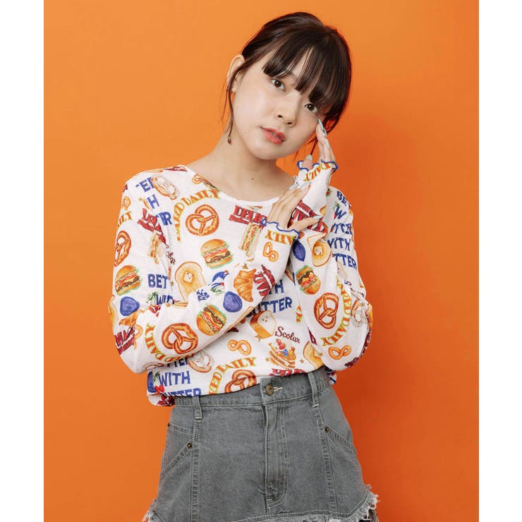 オフホワイト | 3柄展開 接触冷感ロングスリーブTシャツ | ScoLar