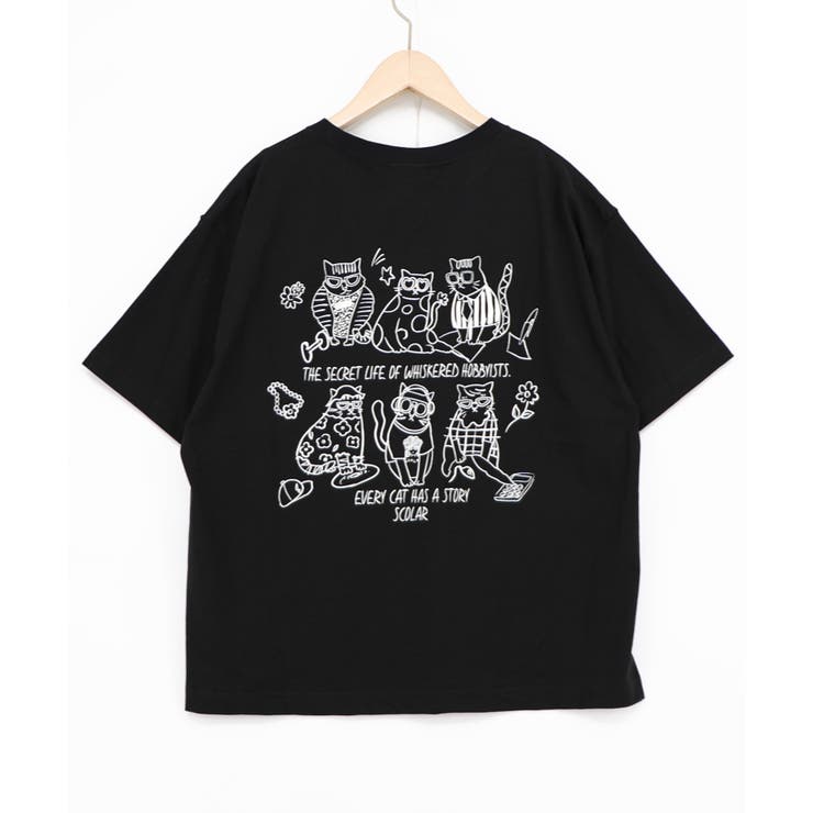 おしゃれネコ柄 接触冷感Tシャツ | ScoLar | 詳細画像11 