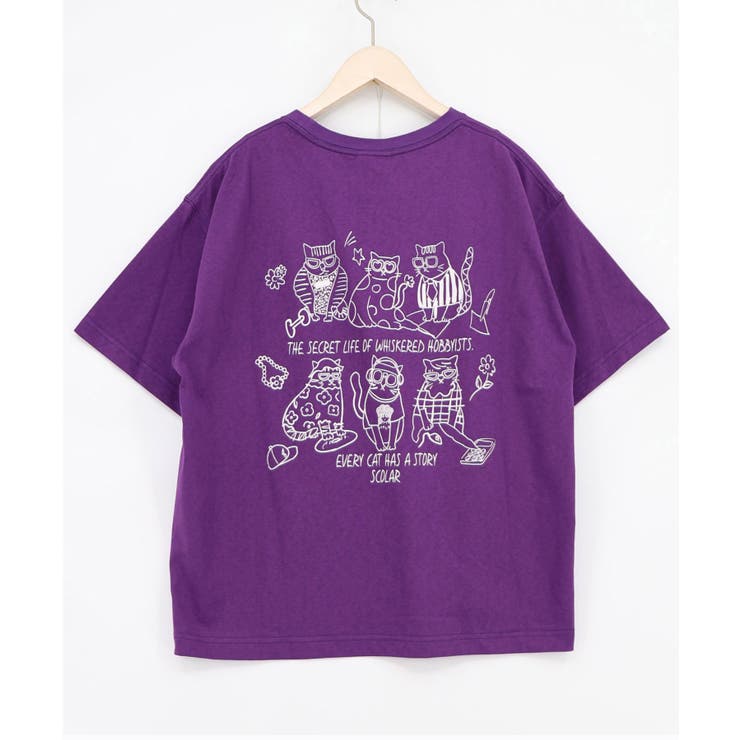 おしゃれネコ柄 接触冷感Tシャツ | ScoLar | 詳細画像15 