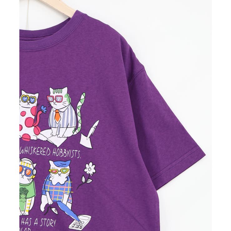 おしゃれネコ柄 接触冷感Tシャツ | ScoLar | 詳細画像18 