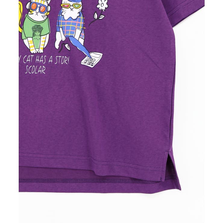 おしゃれネコ柄 接触冷感Tシャツ | ScoLar | 詳細画像19 