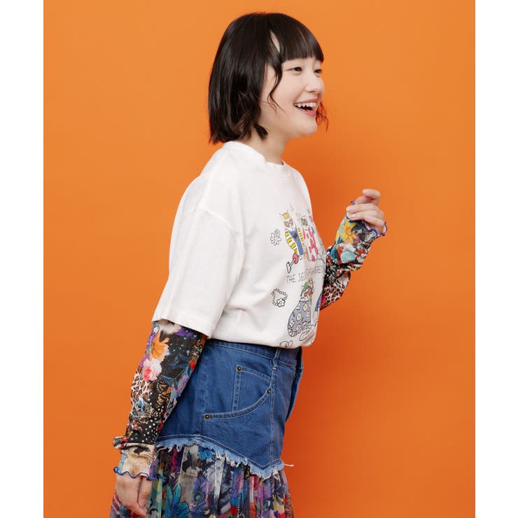 おしゃれネコ柄 接触冷感Tシャツ | ScoLar | 詳細画像5 