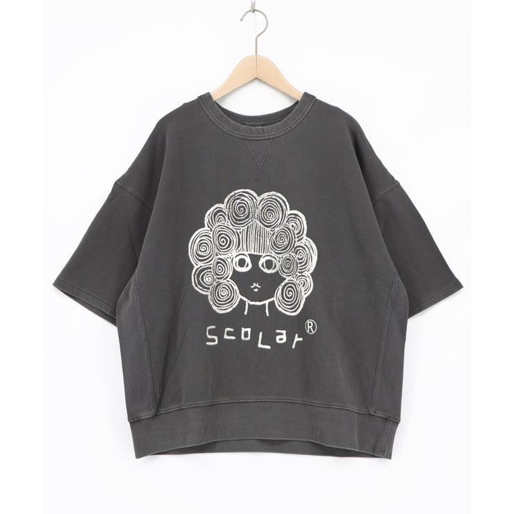 チャコールグレー | スカラーちゃん ピグメント染めプルオーバー | ScoLar