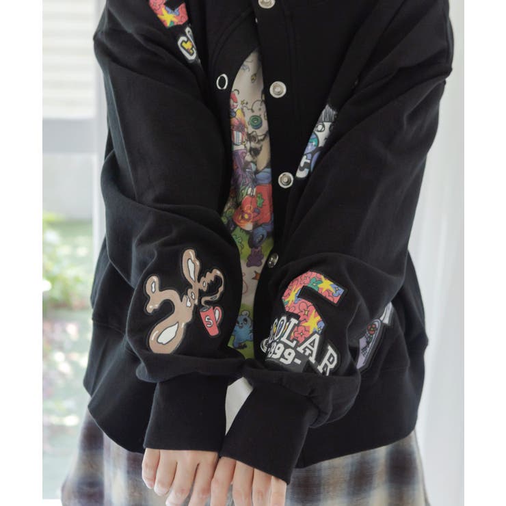 ワッペン風刺繍 2wayカーディガン | ScoLar | 詳細画像8 