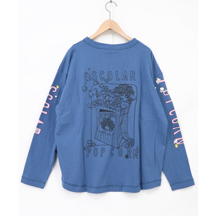 ポップコーン柄 ロングスリーブTシャツ | ScoLar | 詳細画像13 